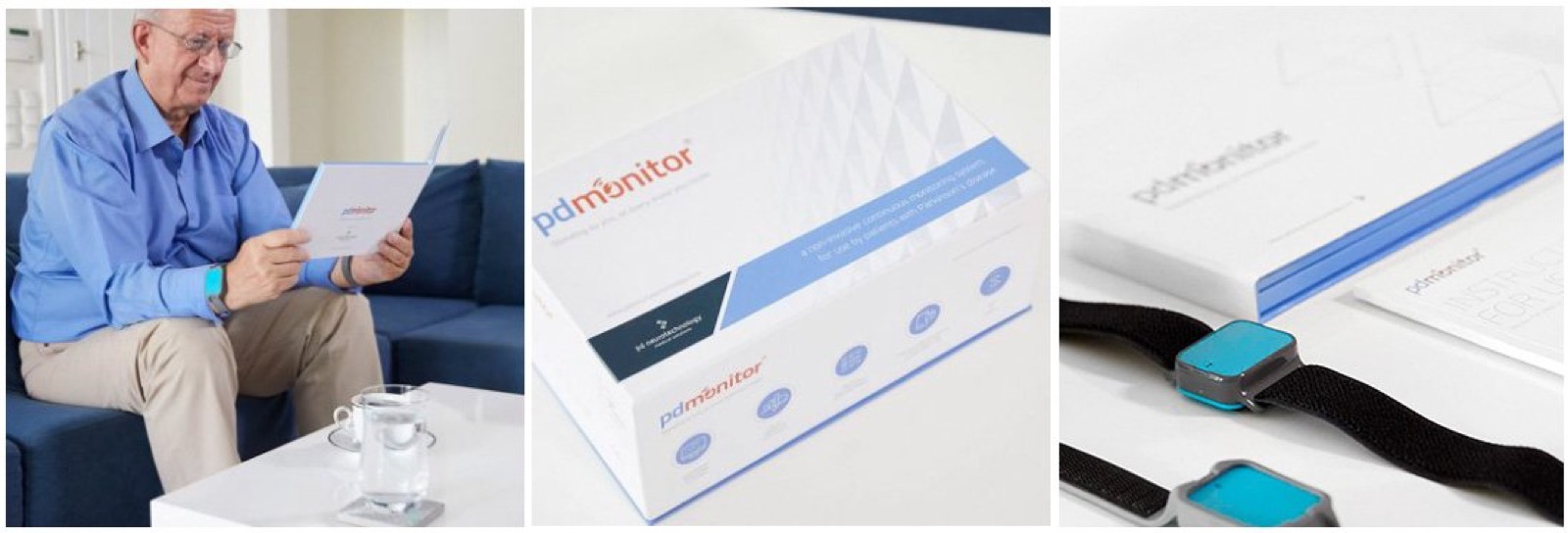 PDMonitor wearable sensors and patient kit